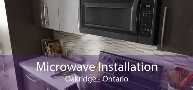Microwave Installation Oakridge - Ontario